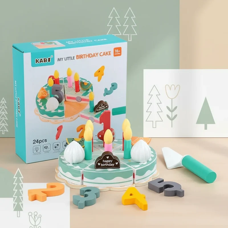 TinyChef – Lärorikt & roligt – Träköksset med tårta och tillbehör