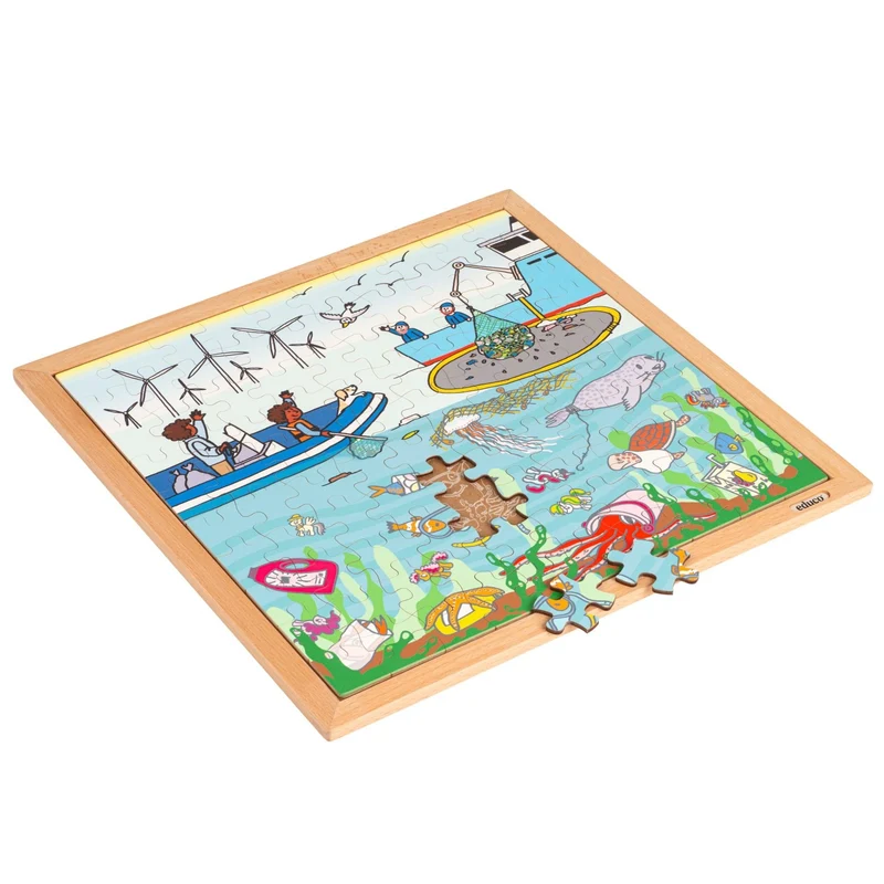Puzzle Nature & Climat - Mer de plastique