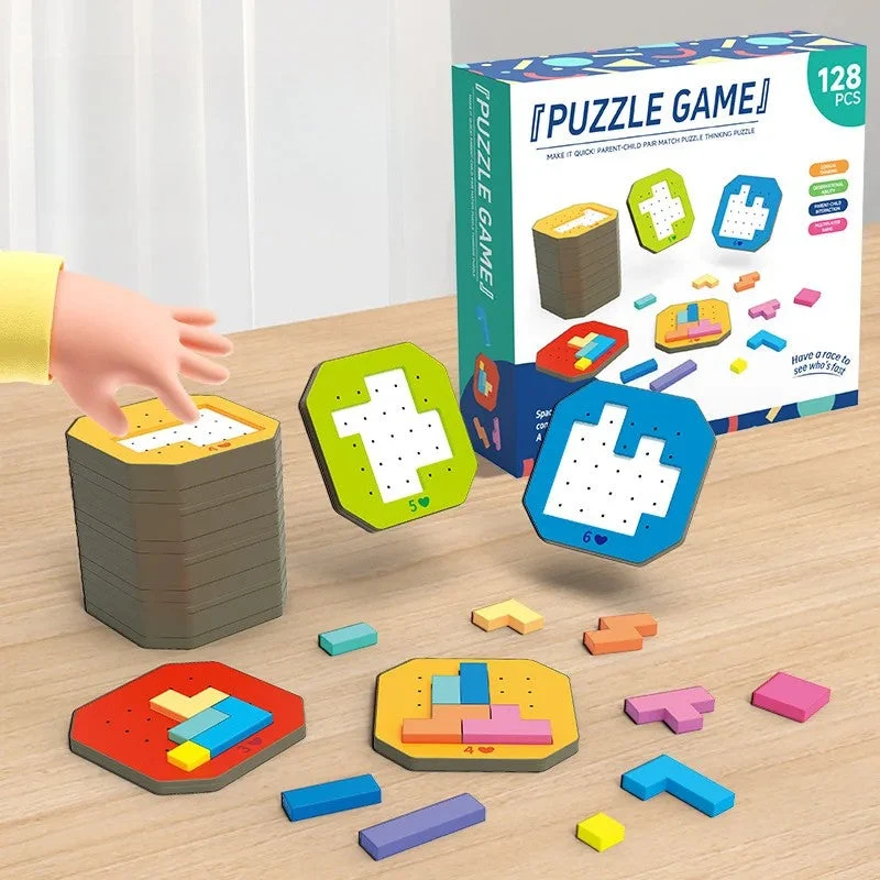 Colorful Tangram Pussel - Kreativitet & lärande - Tangram-pussel