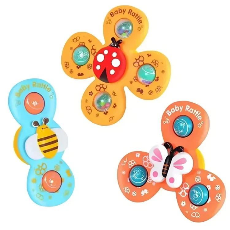 Badspinner Set - I badet eller bilen - Snackspinnare med sugfunktion
