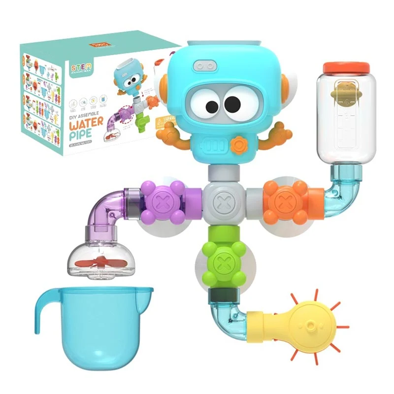 Fresh Kid Badleksak Flow & Fill Robot (20 delar)