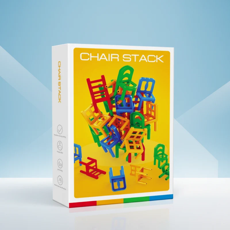 Chair Stack™ - Interaktiv och stimulerar kreativiteten - Stapla stolar-spel