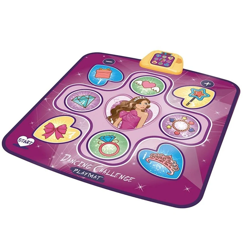 DanceMat™ Interaktiv Dansmatta för Barn – Musik, LED & Aktiv Lek