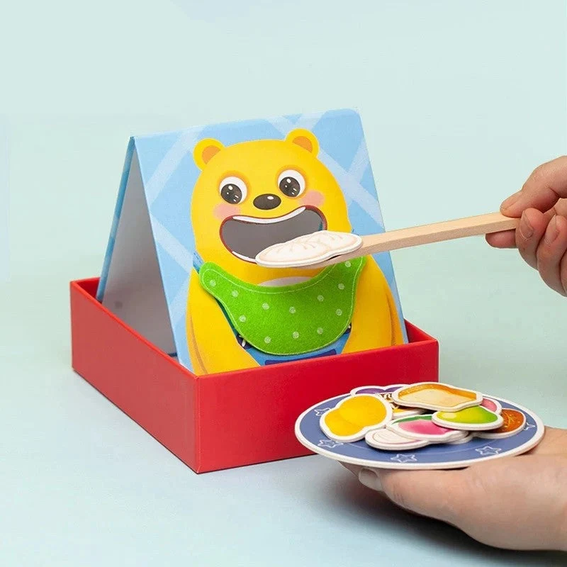 Educational Play House – Finmotorik och färgigenkänning - Montessori matspel
