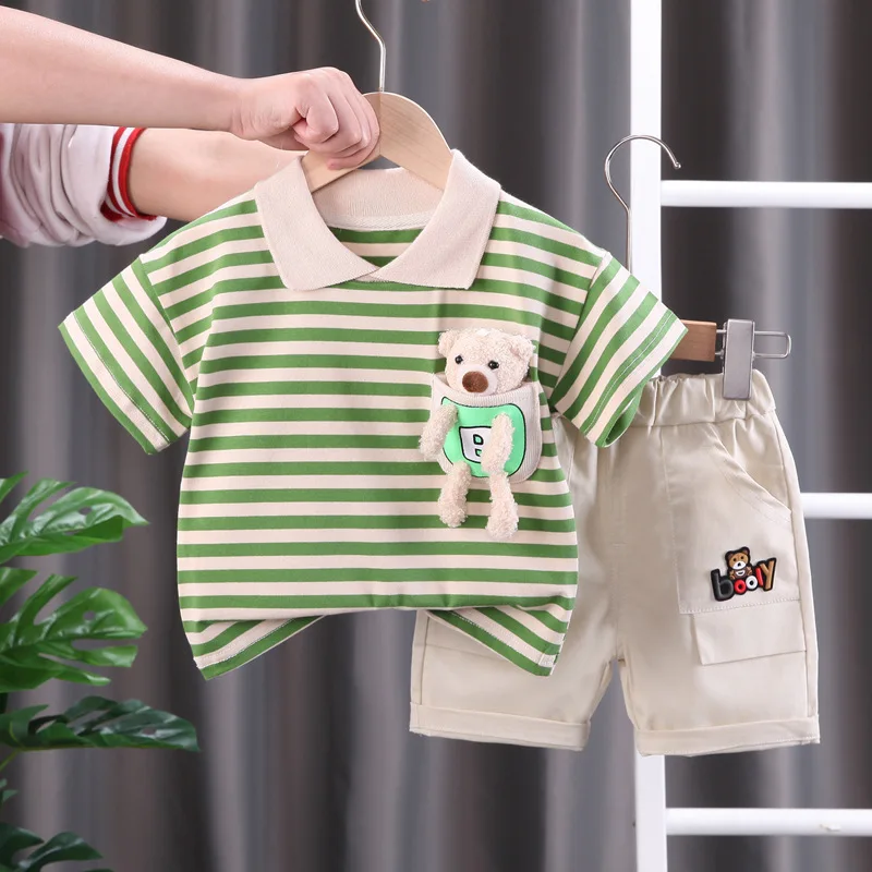 Mini Mode - Randig outfit - Klädset i bomull