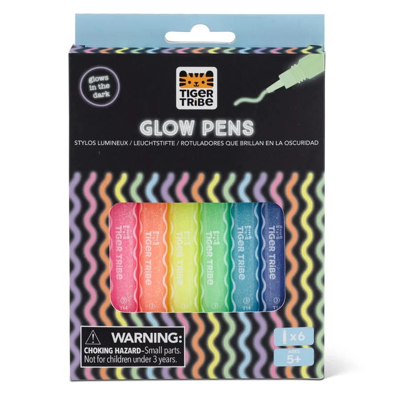 Tiger Tribe Tuschpennor Glow Pens (6 färger)