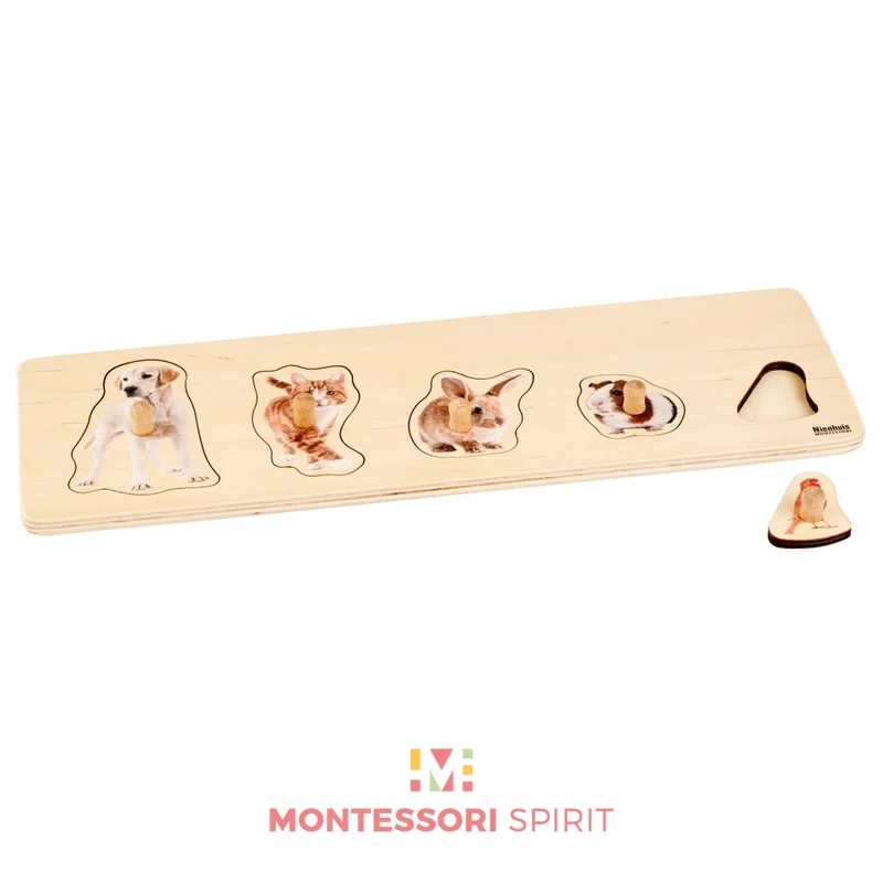 Puzzle pour tous petits : 5 animaux de compagnie