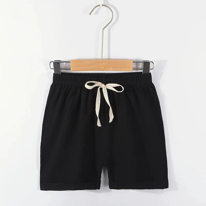 Mini Mode - Snabbtorkande material - Shorts av bomull och linne