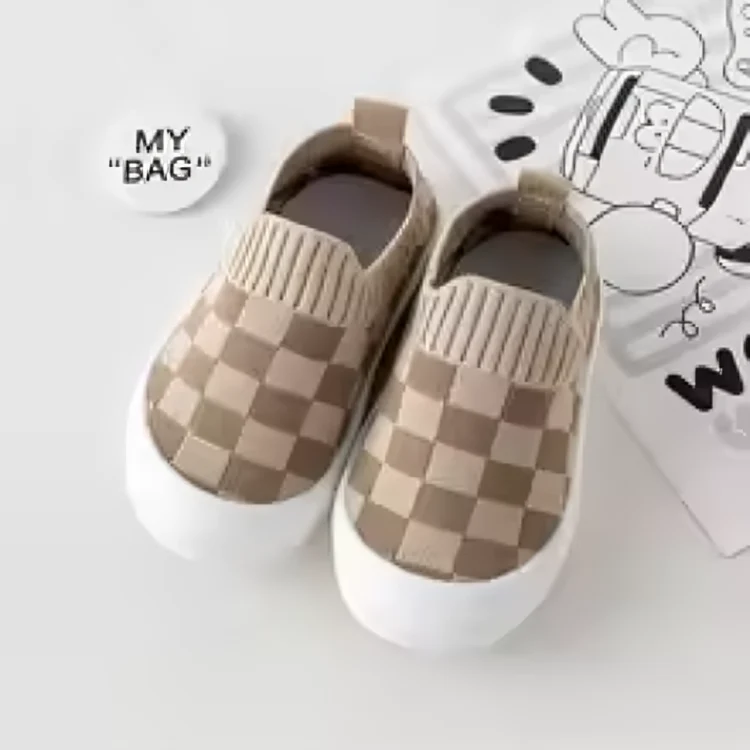 Mini Mode - Blockmönster - Smidig slip-on-sko