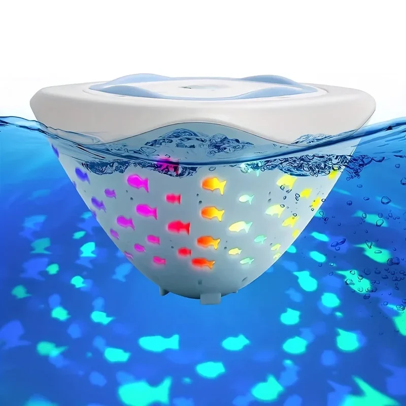 Aqua Party Light – Badparty i badhuset - projektion av fiskljus