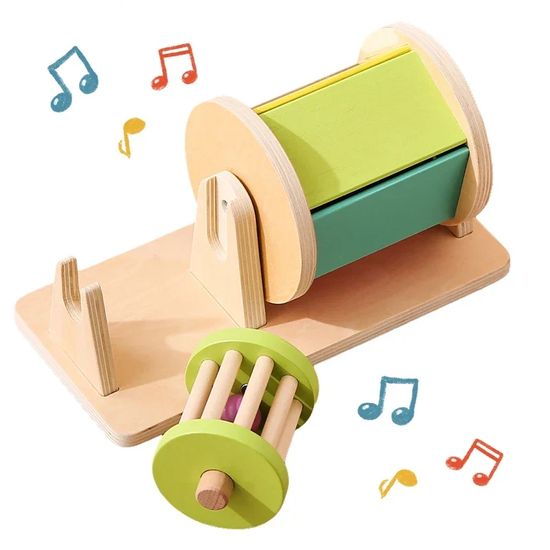 Sensory Drum™ – Färgläggnings- och formningsspel - Montessorileksaker i trä