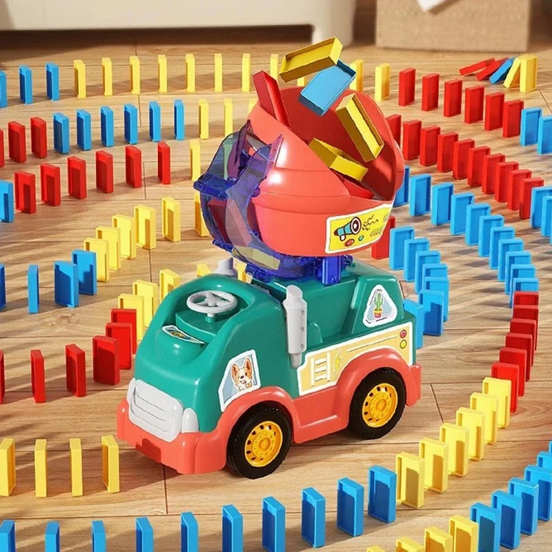 Domino Bil - Kreativt dominoskoj - Armé av dominobrickor