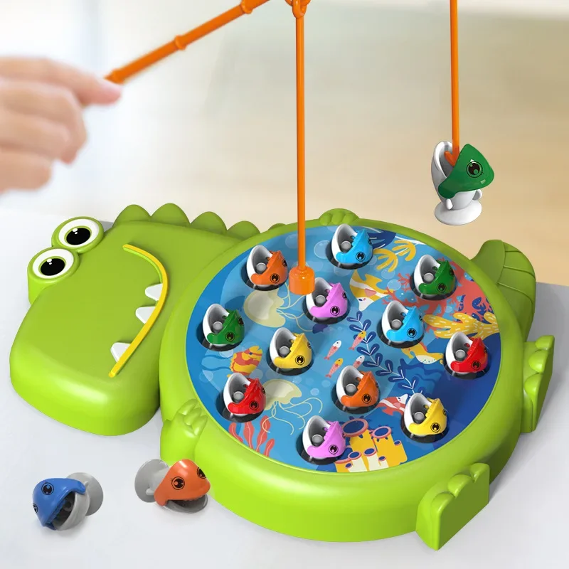 Dino Fishing Set – Förbättra koncentrationen – Magnetiskt fiskespel