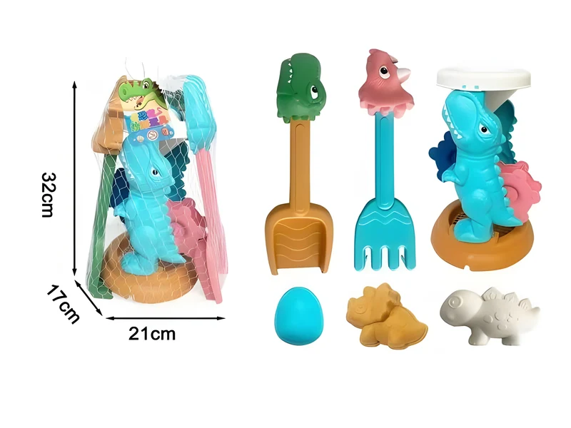 Suntoy Sandset Dino med sandhjul (6 delar)