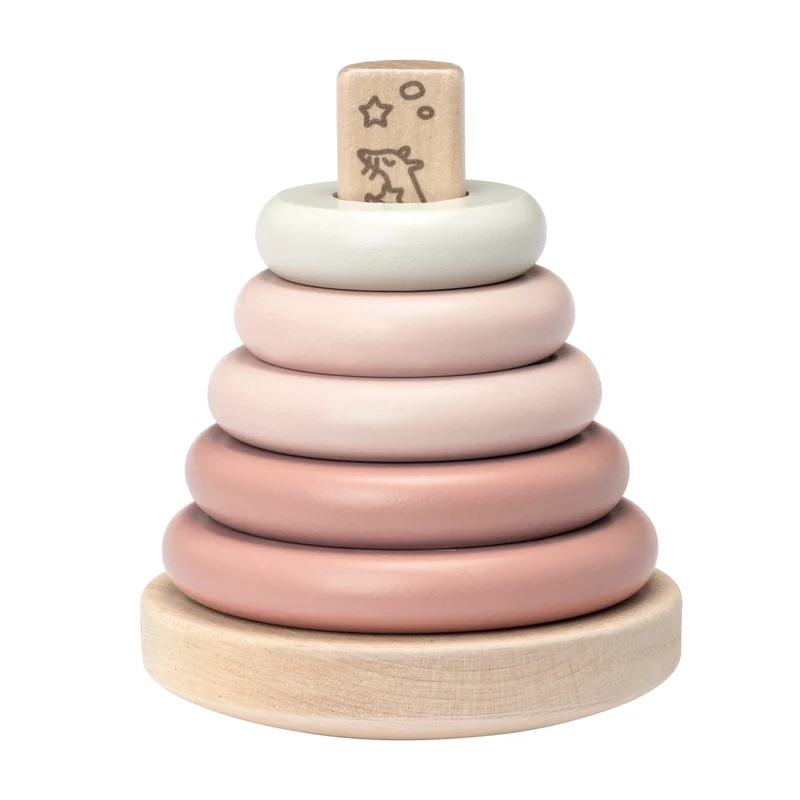 Micki Stapelleksak Rosa (6 delar)