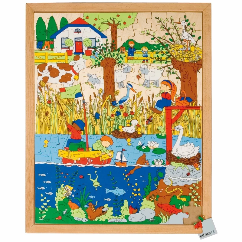 Puzzle au-dessus et en dessous - lac
