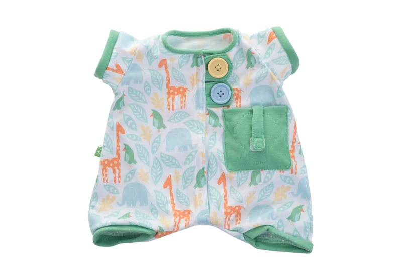 Rubens Barn Baby Dockkläder Grön Pyjamas