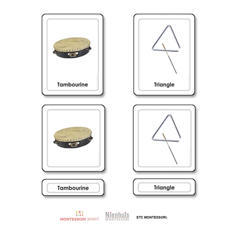 Musical Instruments 3 Part Cards