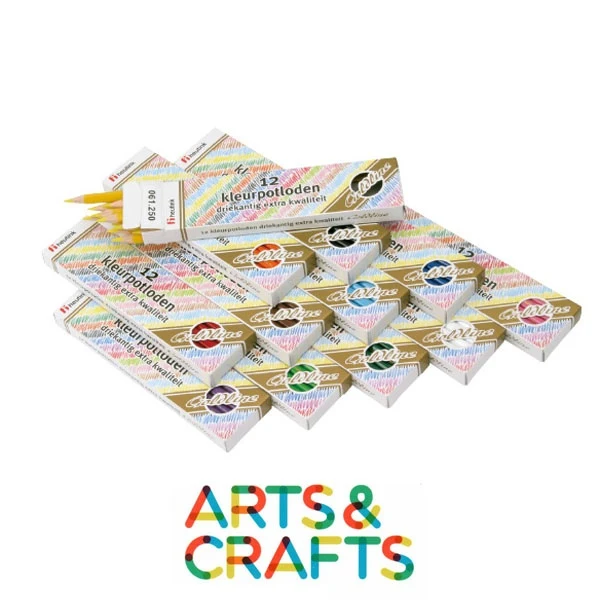 Crayons forme triangulaire - Pointe 3.7 mm - boite 12 pieces
