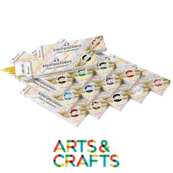 Crayons forme hexagonale - Pointe 3.7 mm - boite 12 pieces