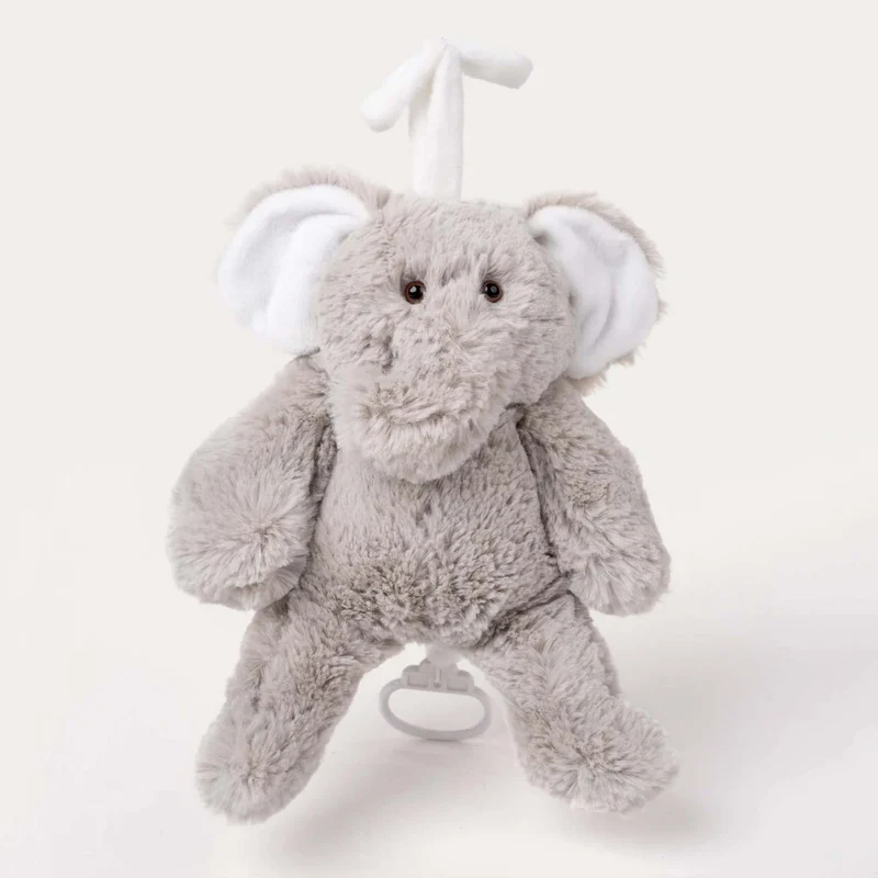 Teddykompaniet Speldosa Affe Elefant Grå 27cm