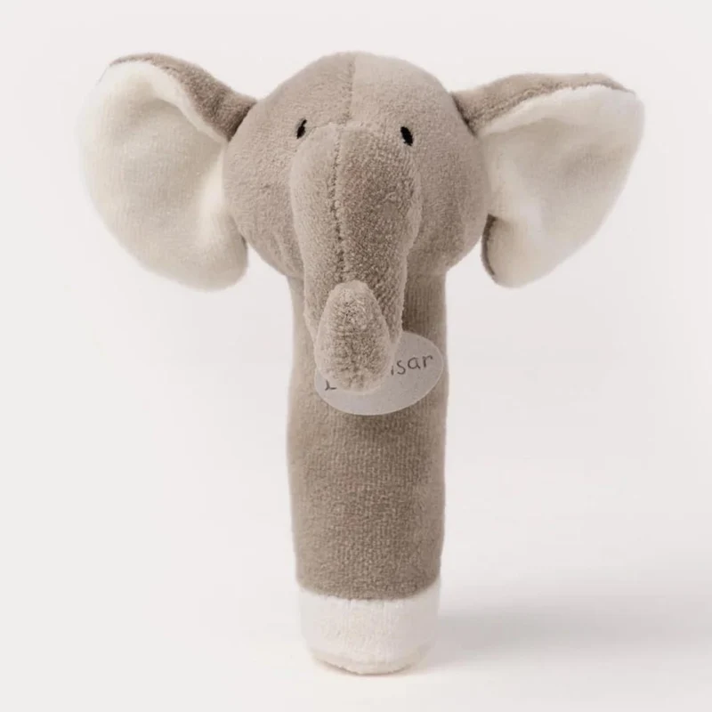 Teddykompaniet Diinglisar Organic Skallra Elefant 15cm