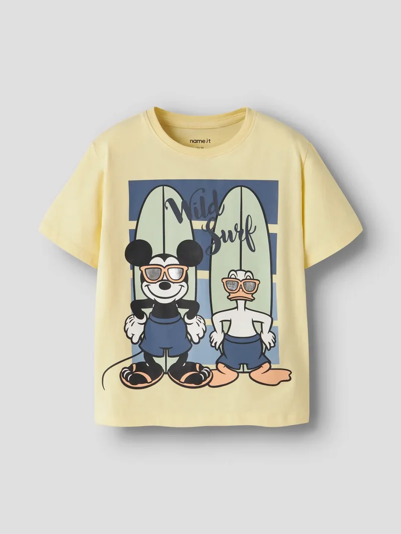 T-shirt Mickey, gul