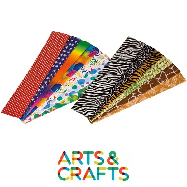 Papier crépon motifs 50 x 250 cm - élasticité 30% - 27 gr