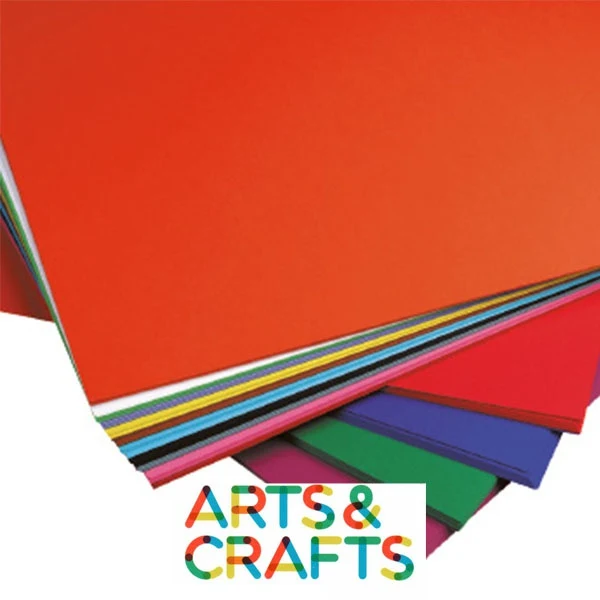 Papier craft A4 - 120 gr - pack 180 feuilles - 17 couleurs assorties + blanc