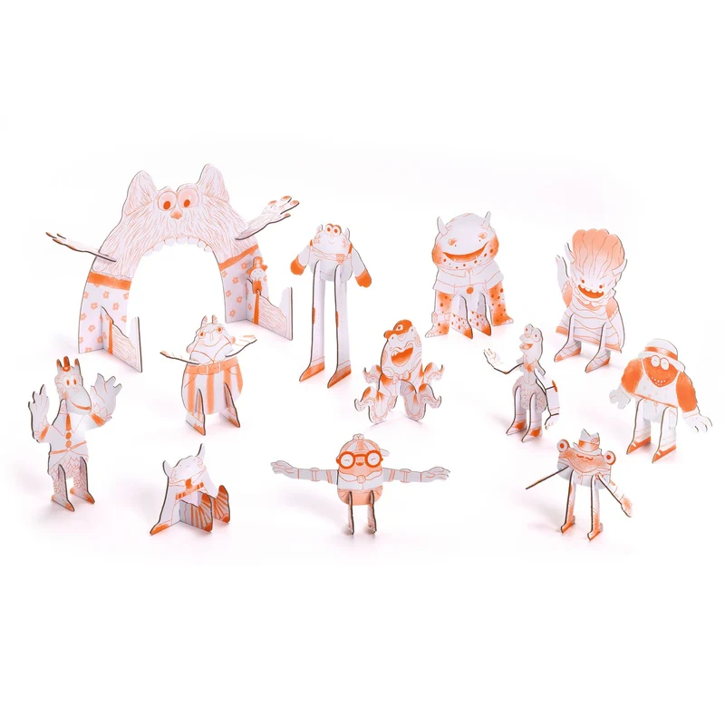 Djeco Color Assemble Play Team Monsters