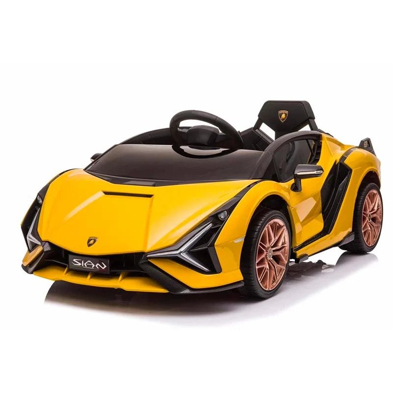 Azeno Lamborghini Sian Gul Elbil för barn, 4x12V