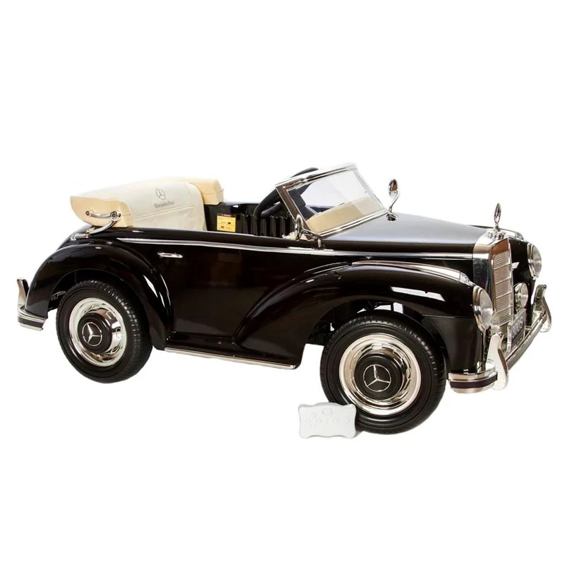 Azeno Mercedes 300S Svart Elbil för barn, 2x12V