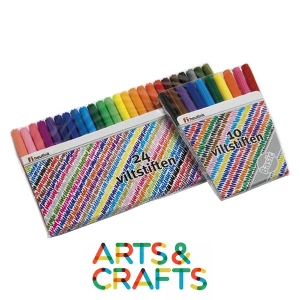 Boite de 10 ou 24 feutres assortis