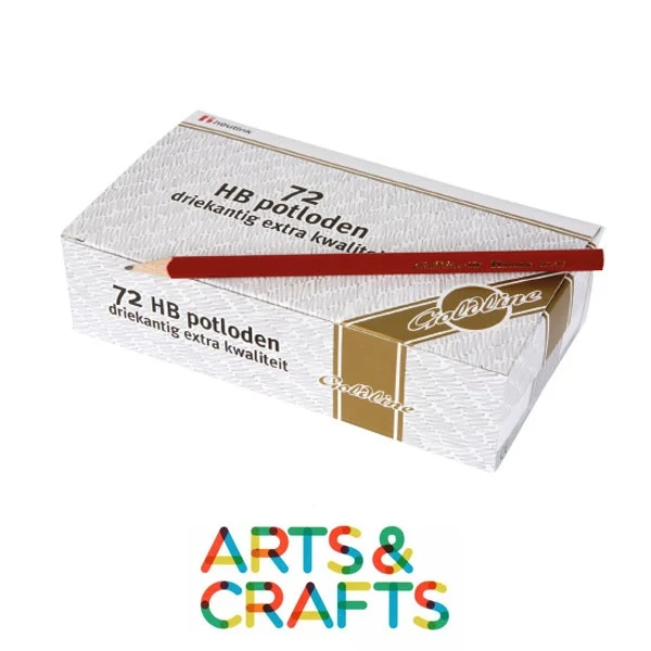 Boite de 72 crayons mine graphite HB - Forme triangulaire