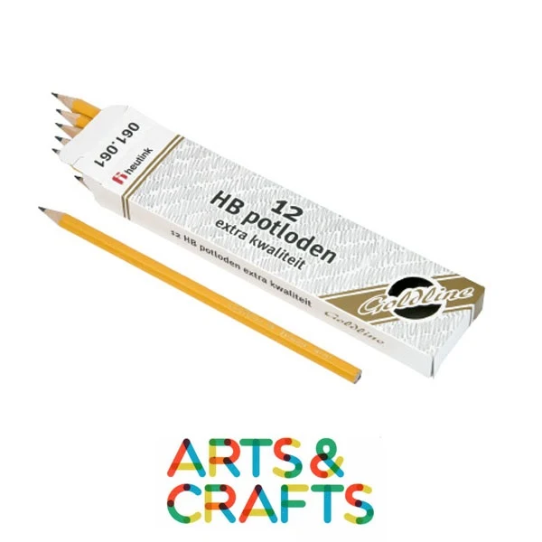 Boite de 12 crayons HB mine graphite - Forme hexagonale