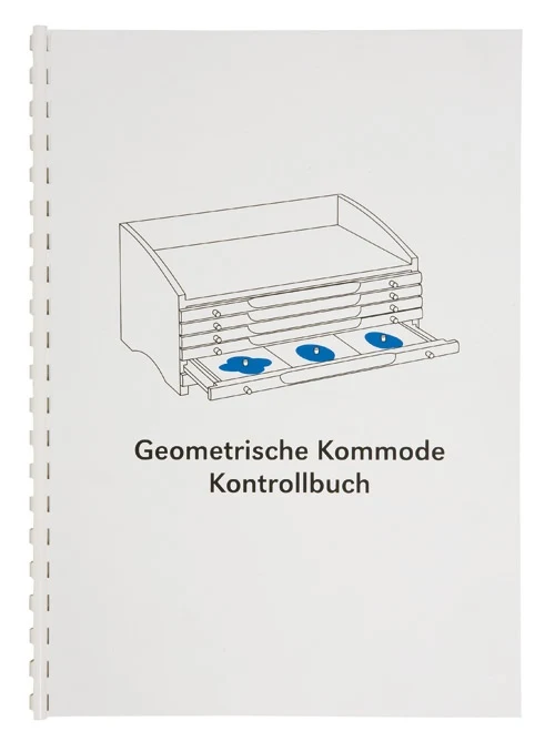 Kontrollbuch für die geometrische Kommode