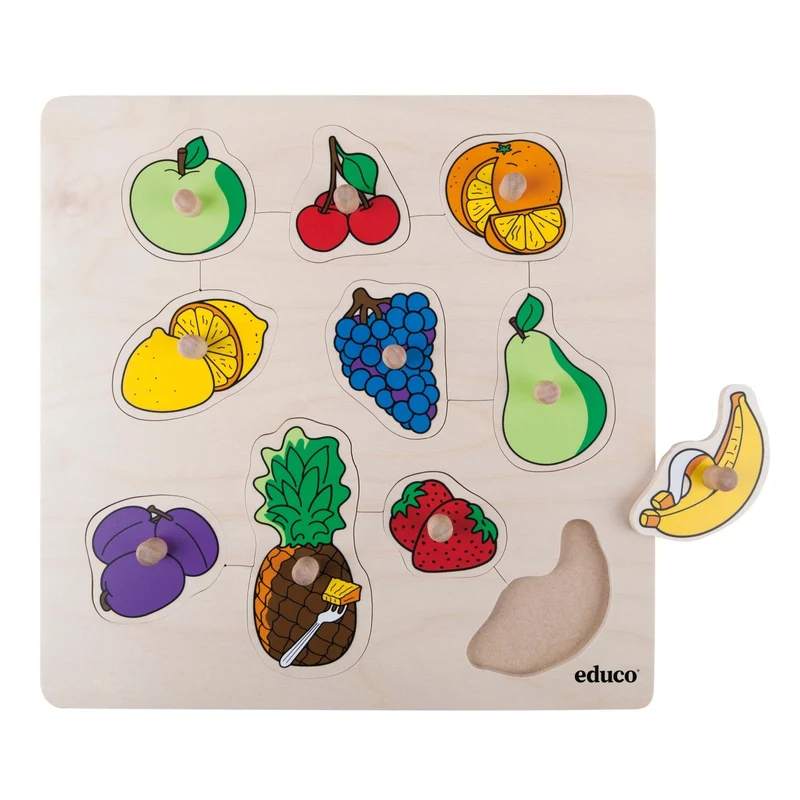 Puzzle à boutons - fruits