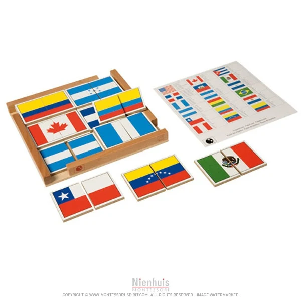 Puzzle de drapeaux des Amériques