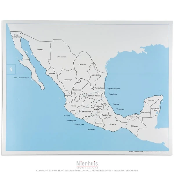 Carte de contrôle du Mexique (anglais)