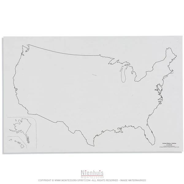 Silhouette des Etats-Unis x50