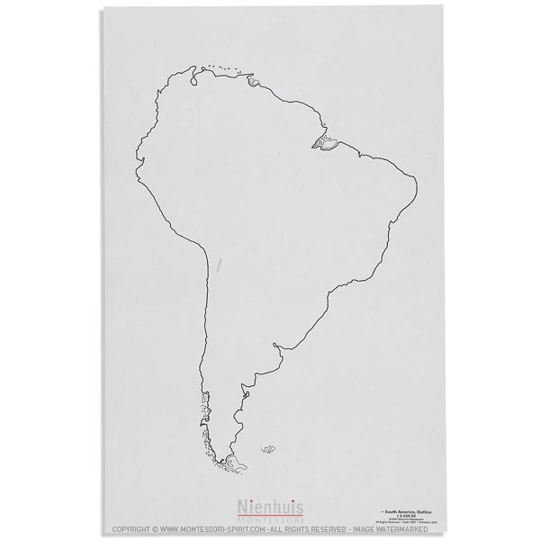 Silhouette d'Amérique du Sud x50