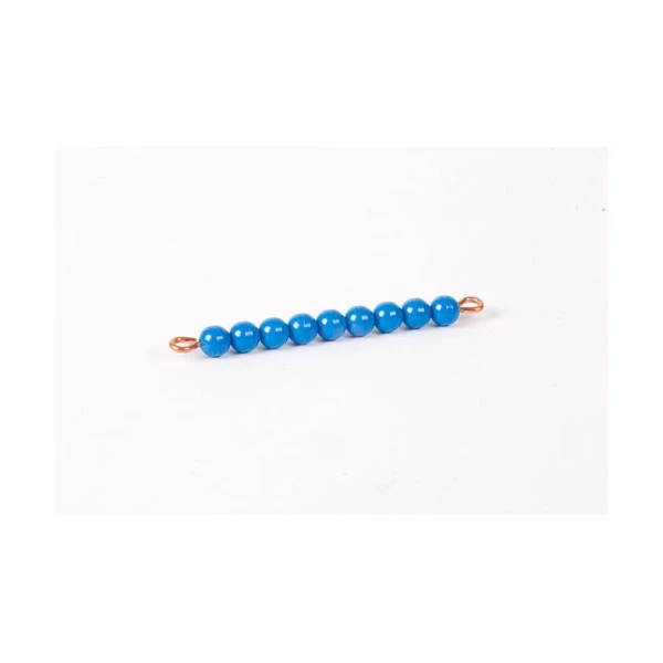 Barre de 9 en perles nylon individuelles : Bleu Foncé