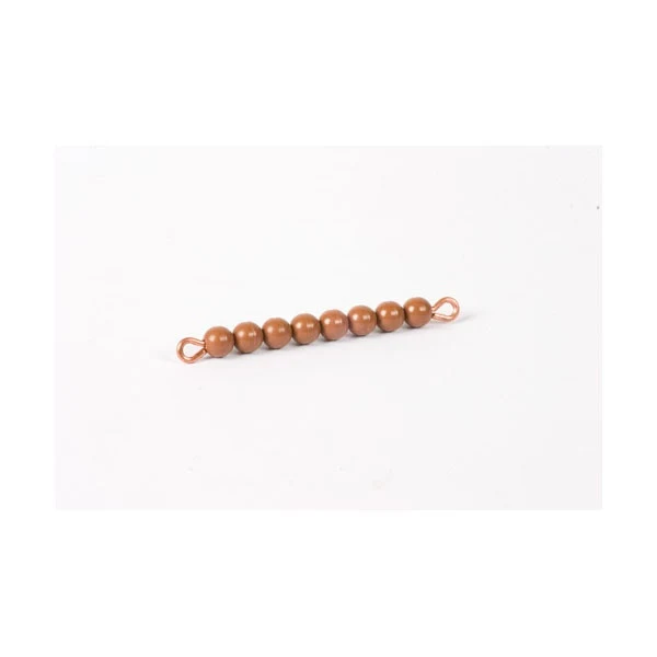 Barre de 8 en perles nylon individuelles : Marron