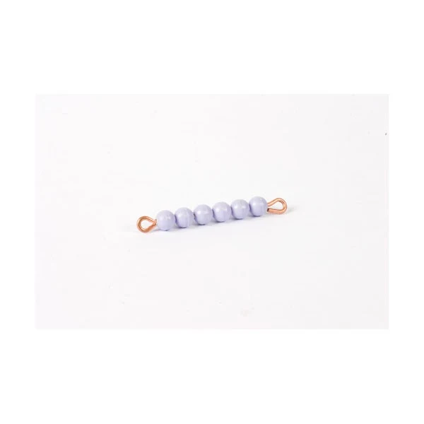 Barre de 6 en perles nylon individuelles : Violet