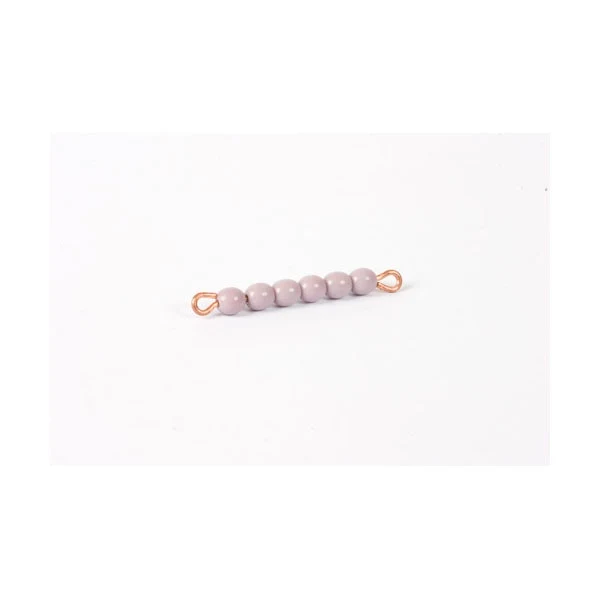 Barre de 6 en perles de verre individuelles : Violet