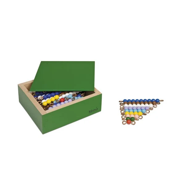 Boite de perles colorés indiv. nylon X10