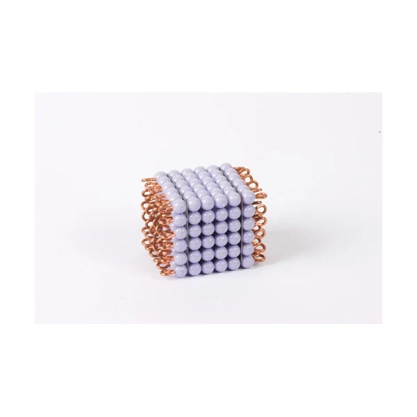 Cube de 6 en perles nylon individuelles : Violet