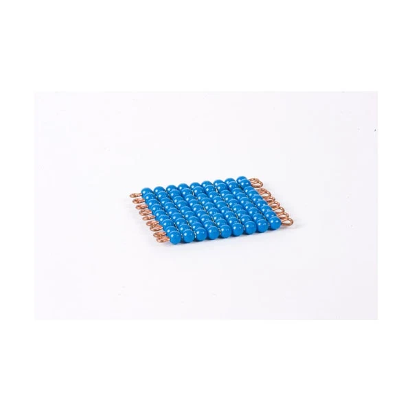 Carré de 9 en perles nylon individuelles : Bleu Foncé