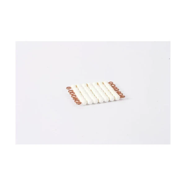 Carré de 7 en perles nylon individuelles : Blanc