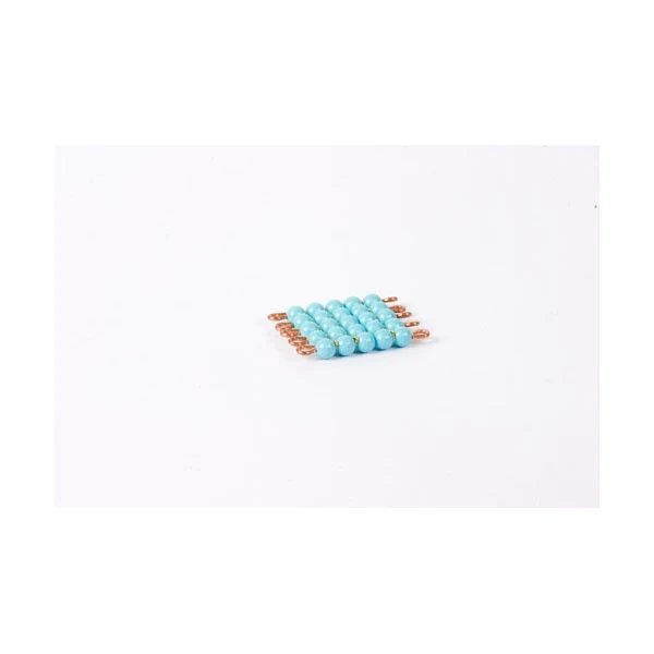 Carré de 5 en perles nylon individuelles : Bleu Clair